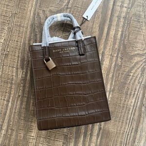 Marc Jacobs Micro Croc Embossed Leather Bag.